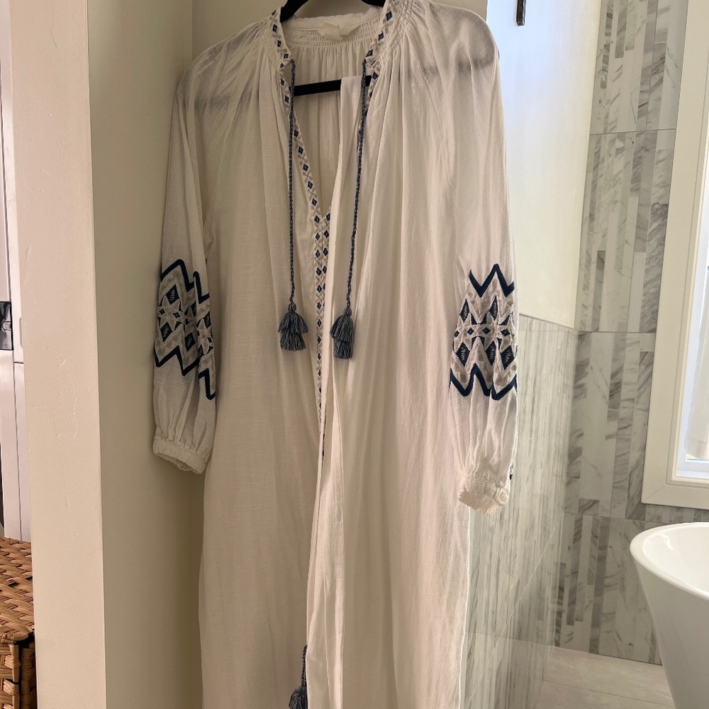 H&M caftan dress beach coverup - size xs, fits larger - worn once
